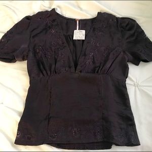 Free People XS Purple Blouse (NWT)